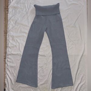 Forever 21 Women’s Blue Knit Flare Bottoms